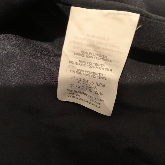 J Crew Blue Velvet Ruffle Hem Dress Sleeveless Size2 - Picture 6 of 9